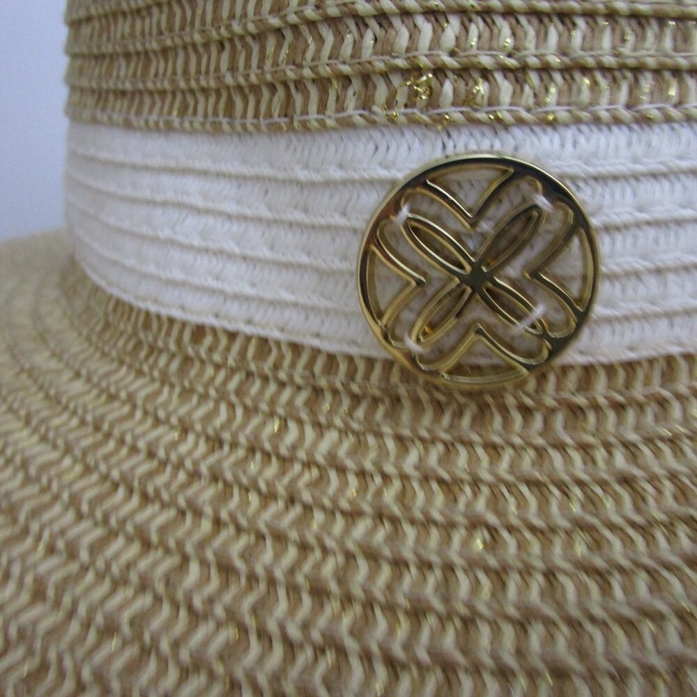 Hat Visor Natural Faux Straw Vaca Sun Protec - Picture 8 of 16